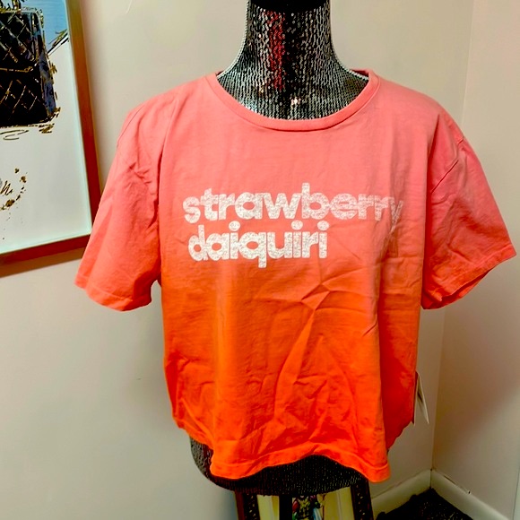 Nwt Mother Brand Trending Strawberry Daiquiri Tee